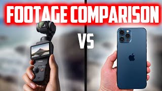 DJI OSMO Pocket 3 Vs iPhone 12 Pro Max Side by Side Footage  Frame Rate comparison [upl. by Eiramaneet]