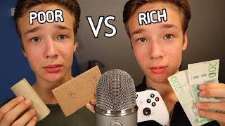 ASMR POOR VS RICH ASMRTIST [upl. by Dennet182]