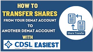 How To Transfer Shares online from one Demat Account To Another Demat Account using CDSL Easiest [upl. by Louie]