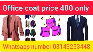 office coat preloved price 400 only mobile 03143263448 small business idea in Pakistan vlogs 2024 [upl. by Ijic348]