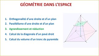 Agrandissement et réduction  Géométrie dans lespace  3eme année du collège BIOF [upl. by Anoved]