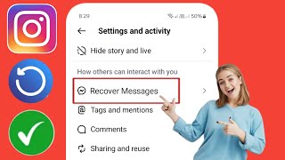 How to Recover Deleted Chats on Instagram 2025  Recover Deleted Instagram Messages [upl. by Halle290]