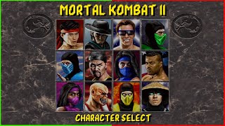 Mortal Kombat 2  Character Select  Remake [upl. by Aindrea]