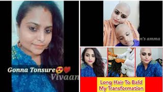 My Headshave  Long hair to bald  headshave transformation  tonsured at tirupati Headshave vlog [upl. by Nhojleahcim993]