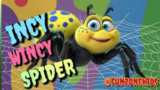 Incy Wincy Spider Nursery Rhymes l Itsy Bitsy Spider Animal Song l 3D cartoon Animation [upl. by Haianeb]