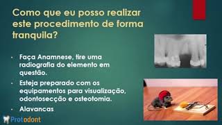 Exodontia de Raiz residual  Odontologia  Dra Bianca Rosa [upl. by Yehudit]