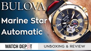 FANCY DIVER  Bulova Marine Star 98A272  Unboxing amp Quick Look [upl. by Eceertal]