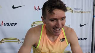 Jake Wightman looks ahead to the mile clash after 14410 800m at LA Grand Prix [upl. by Reo]