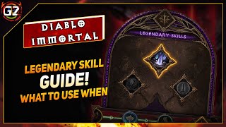 Legendary Skill GUIDE  Which to Use WHEN  Diablo Immortal [upl. by Weinrich203]