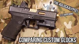 Stock Glock Salient Arms Agency Arms Compared [upl. by Anavoig436]