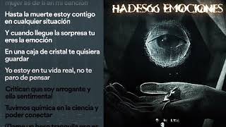 HADES66  EMOCIONES LETRA [upl. by Melburn]