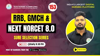 RRB  GMCH  Next NORCET 80 part16  By RN Sir AIIMS JODHPUR tncnursing [upl. by Quickman]