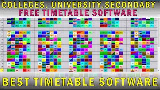 Best Free TimeTable Generating Software For Schools and Colleges ASC TUTORIAL [upl. by Blossom]