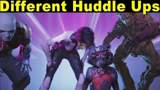 DIFFERENT Huddle Up Interaction Marvel Guardian of The Galaxy Gameplay [upl. by Yeknarf826]