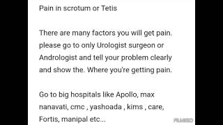 Scrotum Pain or Teteis Pain [upl. by Aciretal872]