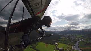 Hanggliding from Tronfjell in Alvdal 25 August 2024 [upl. by Fairley568]