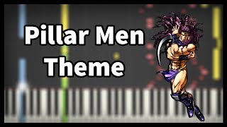 Jojos Bizarre Adventure Pillar Men Theme Piano Synthesia [upl. by Wolford]