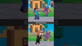 Good Steve VS Bad Villager  Who will win in Lucky Circle  Antztoons minecraftshorts funny story [upl. by Ellmyer]