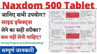 Naxdom  500 Tablet Uses Hindi सिर दर्द माइग्रेन के दर्द में उपयोगी medicinehubrock [upl. by Saiff]