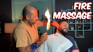 Reiki Master Intense Fire Head Massage ASMR  Indian Massage [upl. by Annodahs]