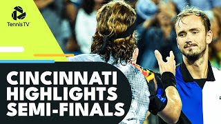 Medvedev and Tsitsipas Clash Coric Faces Norrie  Cincinnati 2022 SemiFinal Highlights [upl. by Samot]