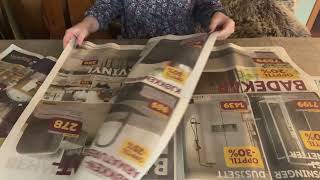 ASMR  Page turning weekly ads Newspaper style  No talking [upl. by Atterahs36]