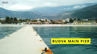 🌴Budva🏖️Main Pier🌞Montenegro🇲🇪2024📷4K60 [upl. by Swigart]