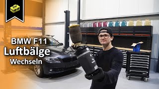 BMW 5er F10 F11 Luftbalg wechseln  Change air bellows  VitjaWolf  Tutorial  HD [upl. by Ardyaf943]