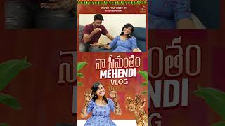 Full video link in “bio” seemantham mehendi  lasya vlogs [upl. by Arnuad]