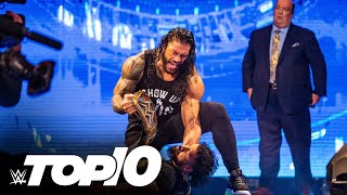 Roman Reigns vs The Usos moments WWE Top 10 June 25 2023 [upl. by Eusadnilem]