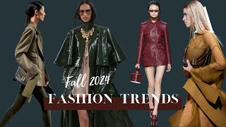 10 Big Fashion Trends For FallWinter 202425 [upl. by Kcirej]