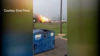 Amateur Video The Massive Texas Plant Explosion [upl. by Kostival]