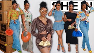 SHEIN Summer To Fall Try on Haul  Styling Ideas [upl. by Syned536]