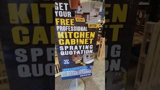 KITCHEN cabinet spray painting quotCollectionquot youtubeshorts paintsprayer kitchencabinets [upl. by Tedd]