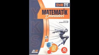 Hız ve Renk Yayınları TYT Matematik 12 x 40 Denemesi [upl. by Ettesyl]