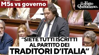 Carotenuto M5s scatenato contro il governo quotTraditori dItalia date i soldi ai ricchiquot [upl. by Rock]