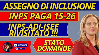 ASSEGNO di INCLUSIONE 🔴 PAGAMENTI ✅ metà MARZO 2024 INPS [upl. by Archambault641]