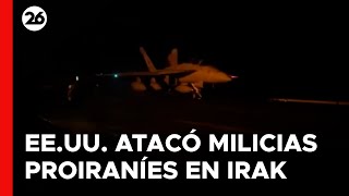 🚨 URGENTE  AHORA  EEUU ataca milicias proiraníes en Irak y Siria [upl. by Larimer]