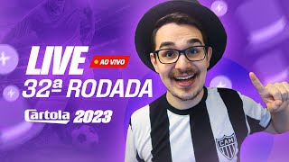 LIVE DICAS 32 RODADA  CARTOLA FC 2023  EM BUSCA DA MITADA [upl. by Atilrac]