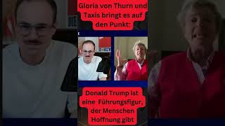 Gloria von Thurn und Taxis zur Trump Wahl  er ist eine Führungsfigur satire short uswahl [upl. by Zampino417]