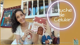 Cómo hacer un Estuche de Celular en Tela Haga y Venda Patchwork y Aplique [upl. by Adnilab]