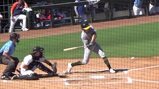 Zack Gelof 2B Oakland Athletics — 2022 Arizona Fall League Opens [upl. by Carmine]