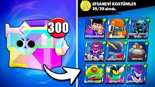 ULTRA KUPA KUTUSUNDAN 300 TANE AÇTIM TÜM EFSANEVİ KOSTÜMLER ÇIKARDIM🍏 Brawl Stars [upl. by Kipton]