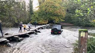 Mercedes G55 AMG G Wagen W463 River Crossing at Tarr Steps [upl. by Humphrey]