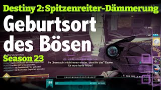 Destiny 2  SpitzenreiterDämmerungsstrike quotGeburtsort des Bösenquot mit 2 Titans und 1 WL Season 23 [upl. by Novelc]