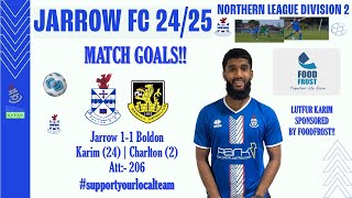 Jarrow 11 Boldon Match Goals 140824 [upl. by Neenwahs704]