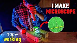 how to make a microscope at home with cardboard  Science project [upl. by Juliette]