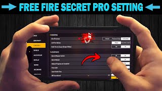 Free Fire Pro Settings  Secret  Sensitivity  Fire Button Size  New Headshot Setting [upl. by Sybille]