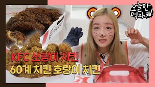 어흥🐯2022 호랑이해 기념 호랑이 치킨 먹방 그런데 소리를 빠트린…🔕  오늘만 먹자  CHICKEN MUKBANG [upl. by Elac]