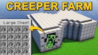 EASY Creeper Farm in Minecraft 121 Tutorial [upl. by Ollopa]